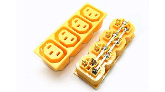 AC socket RT-C04 yellow